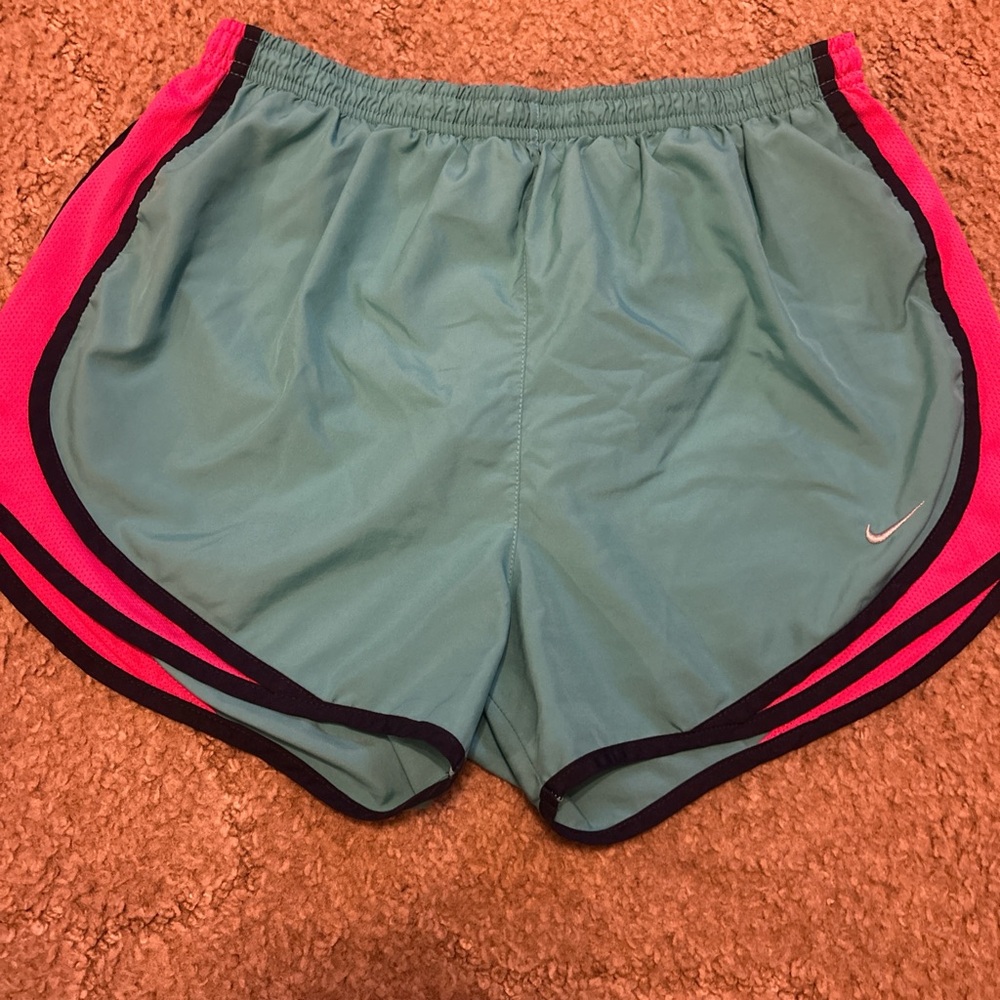 Nike Blue and Pink Athletic Shorts Lightweight Moisture-Wicking